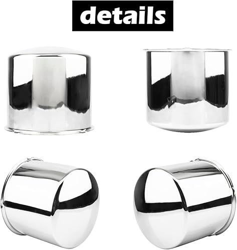 Miniatura 7 de Rheedal 4 tapas centrales de rueda de remolque de 5.15 pulgadas, diámetro de 5.15 pulgadas, 4.95 pulgadas de alto para llanta de rueda, cubierta de