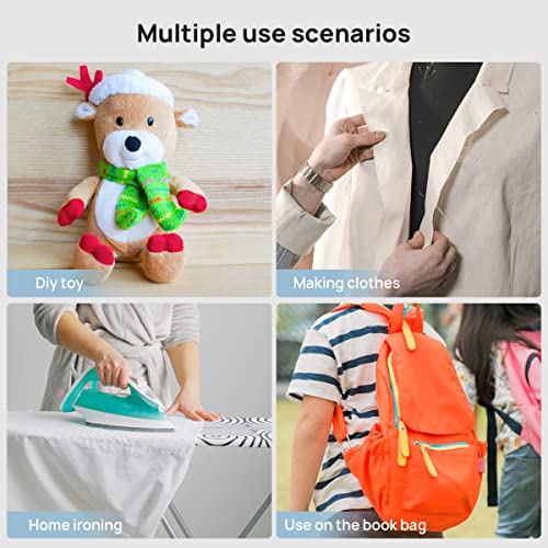 140 yards iron on hemming tape 2 rolls 059 inch hem tape no sew iron on tape for hemming stitch witchery tape sewing tape fusible tape adhesive wonder web for curtain pants clothes