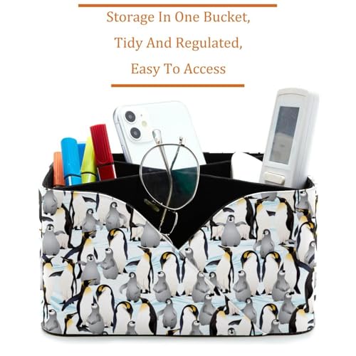 Organiseur de bureau Penguin Empire à 4 compartiments pour stylos - 3