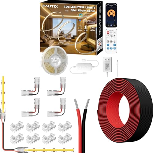Tira LED COB PAUTIX 10m Dimmable Blanco Cálido 3000K miniatura 1