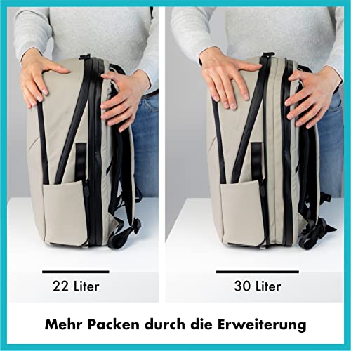 onemate Rucksack Backpack Pro (Herren und Damen) Vielseitig und Durchdacht aus Recycelten Plastikflaschen 22L...