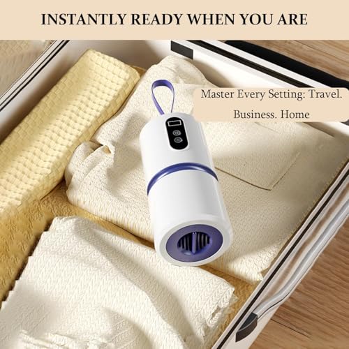 مجفف ملابس محمول، مجفف قابل للطي للغسيل مع شنطة تجفيف ومؤقت، مجفف ملابس للسفر والفندق ار في، مجفف كهربائي صغير لجميع انواع الملابس الخفيفة