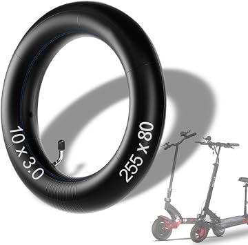 10x3/255x8080/65-6 Scooter Inner Tube Fit for Varla Eagle One/Nanrobot D4+ D5+ D6+/Apollo ghost/Kugoo M4 Pro/Joyor s10-s Electric Scooter, Go karts ATV Quad Speedway, with 45 Degree Valve