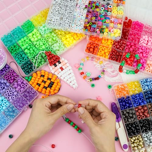 Paodey PD-PONY5BOX-96COLOR 5 Boxes Bracelet Making Kit Pony Beads thumb #5
