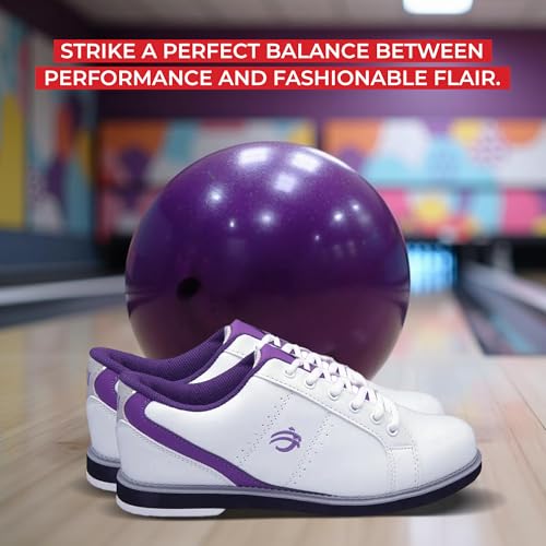 BSI Chaussures de Bowling 460 pour Femme, Femme, 00460-6.5, Blanc/Violet, 4.5 UK – vue 8