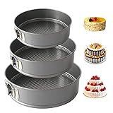 Leicht zu Reinigen und zu Lagern - Aufgrund der verschachtelten Größe ist die cake pan-Lagerung platzsparender und kann gestapelt und gelagert werden. Die Reinigung ist auch sehr einfach.Sie können den Geschirrspüler zum Waschen verwenden und auch von Hand waschen.Beim Reinigen Wählen Sie weiche Werkzeuge und milde Reinigungsmittel.