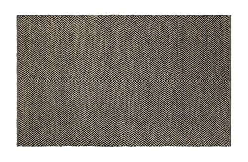 The Home Talk Hand Woven Zig Zag Area Rugs | Carpets For Living Room, Bedroom, Hall, Family Gatherings | Braided | Natural Jute Fibers | Home Decorators | 5 X 8 Feet | Navy Store #TOP1