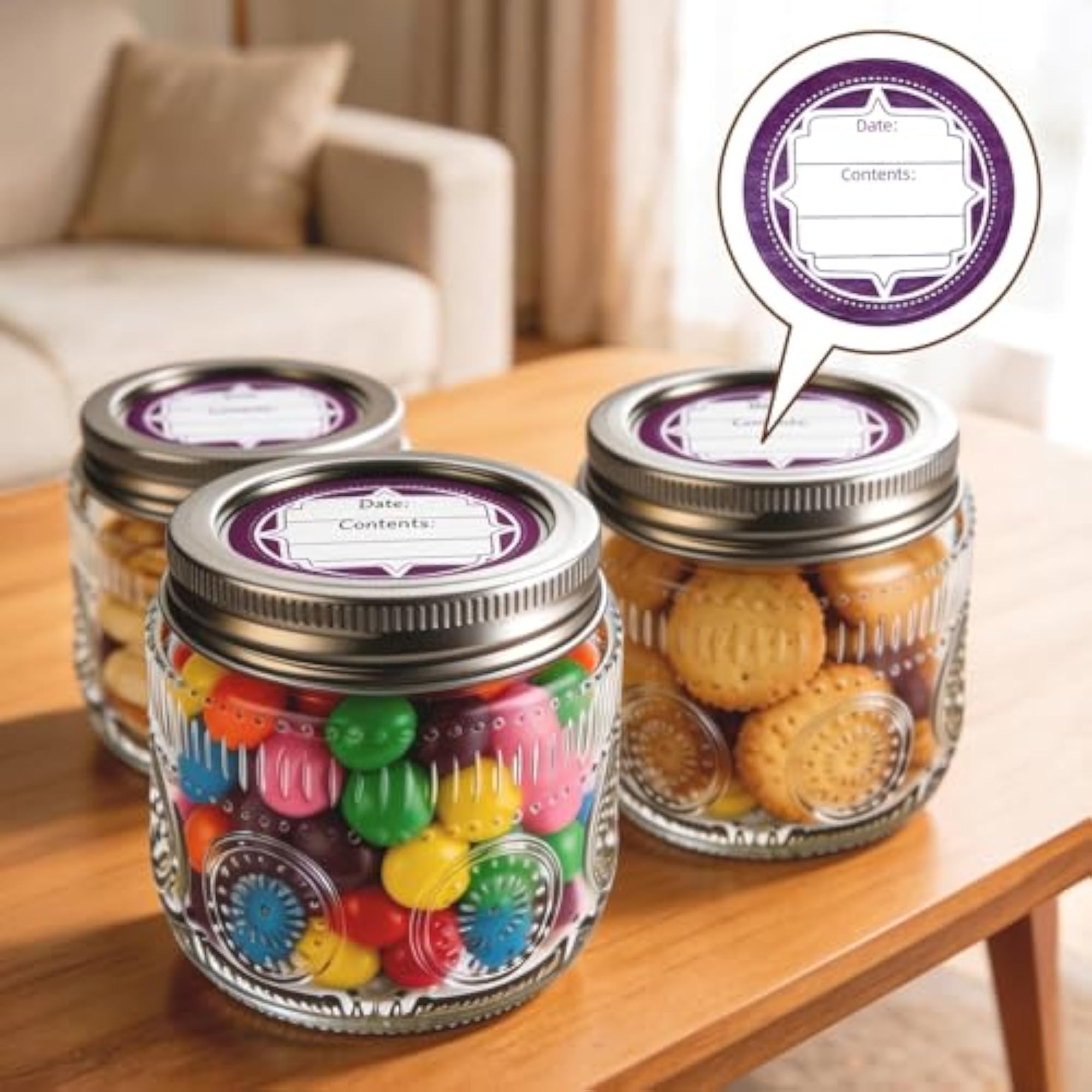 8oz Mason Jars (2 Pack) for Storage