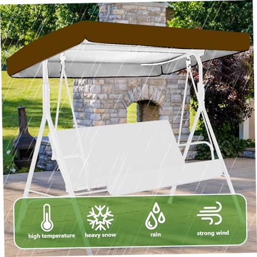 Cubierta impermeable para columpio con protección solar densa para hamaca de patio 4