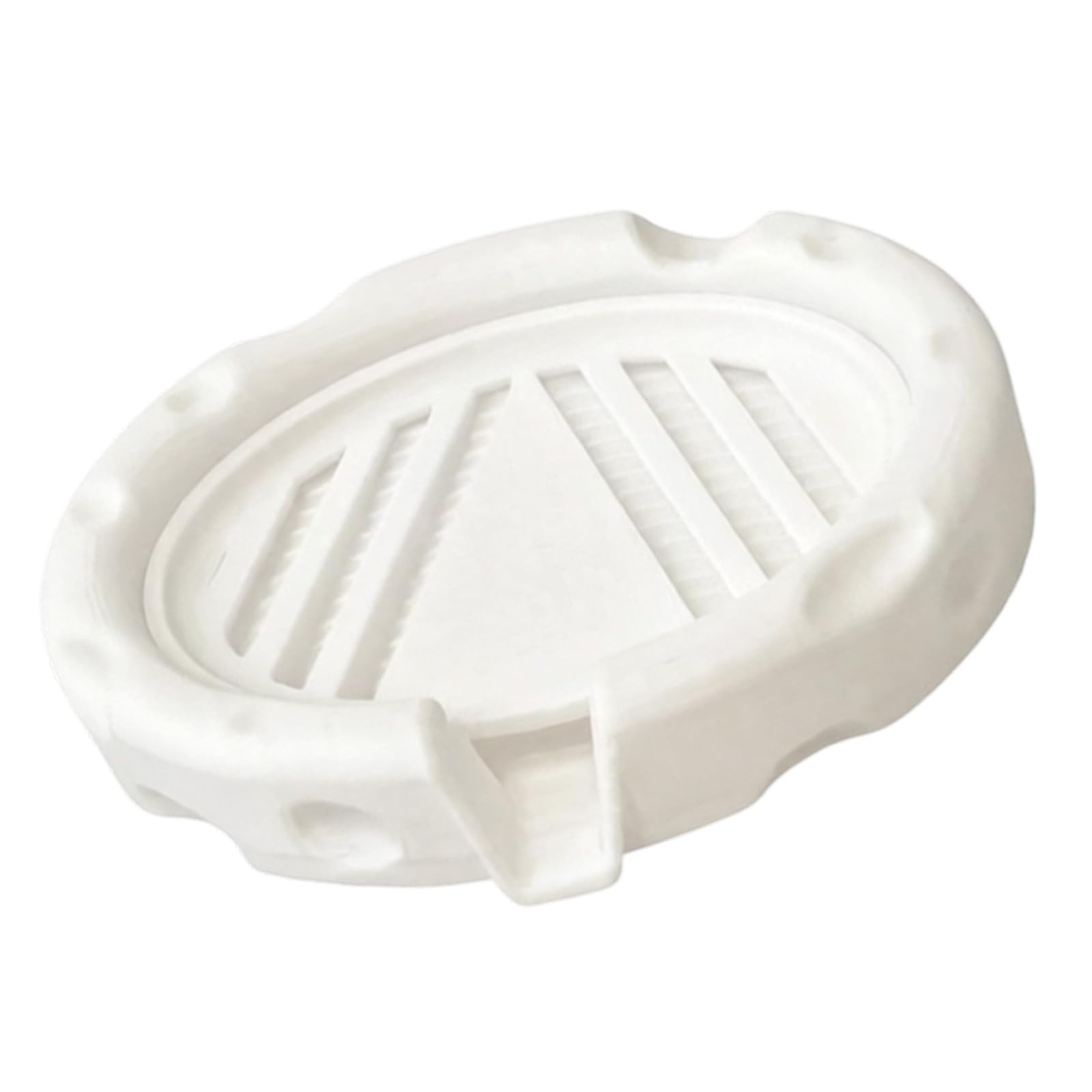 Osniyaw White Easy To Drain Soap Holder For Home Bathroom Kitchen Decoration Unique Cheese Theme Soap Dish Organizer Tray Cheese Shape