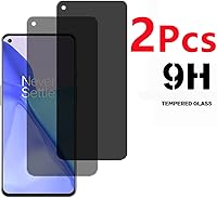 Vista 4 de Vidrio templado antiespía para OnePlus 9, [2 piezas], dureza 9H, antiarañazos, antiespías, protector de pantalla de privacidad, película protectora
