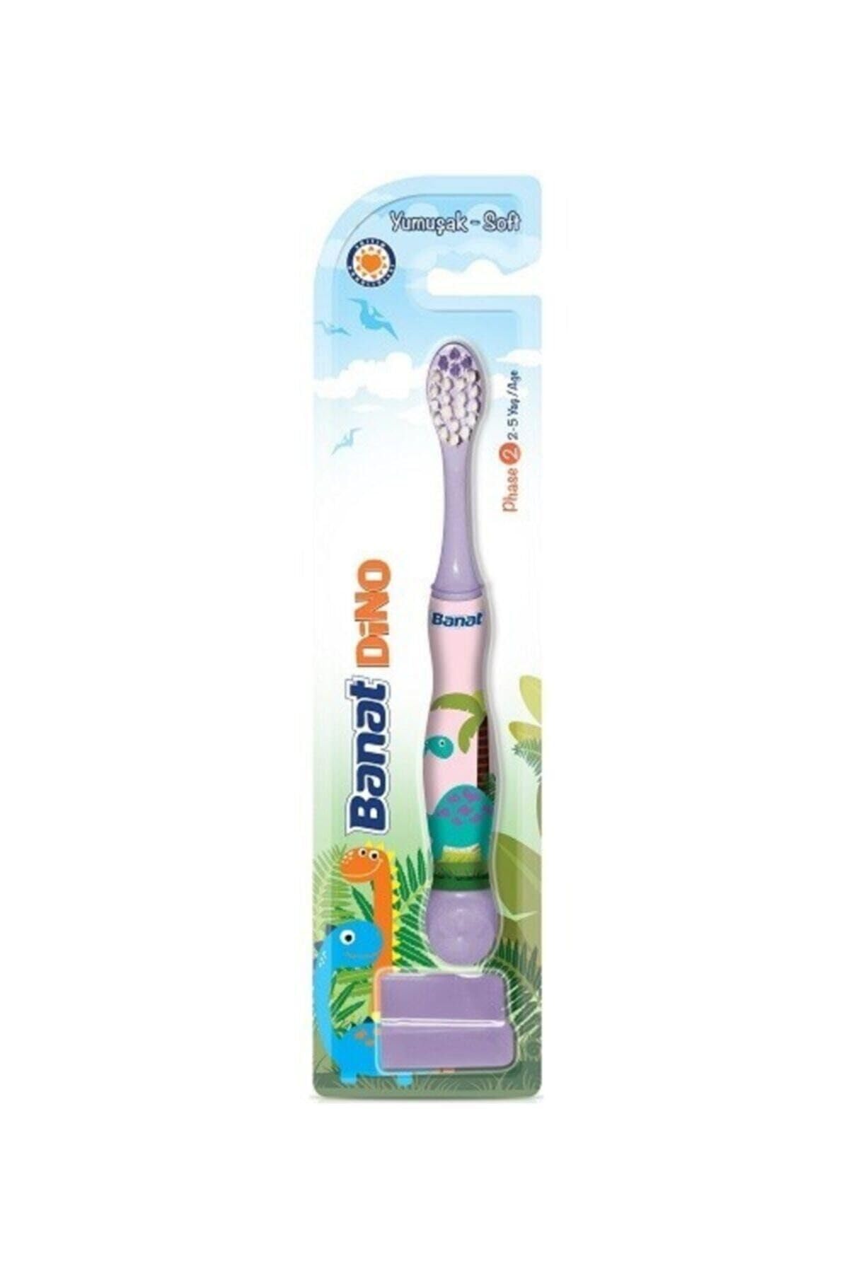 Banat Dino 2+ Yaş Çocuk Diş Fırçası, Asorti