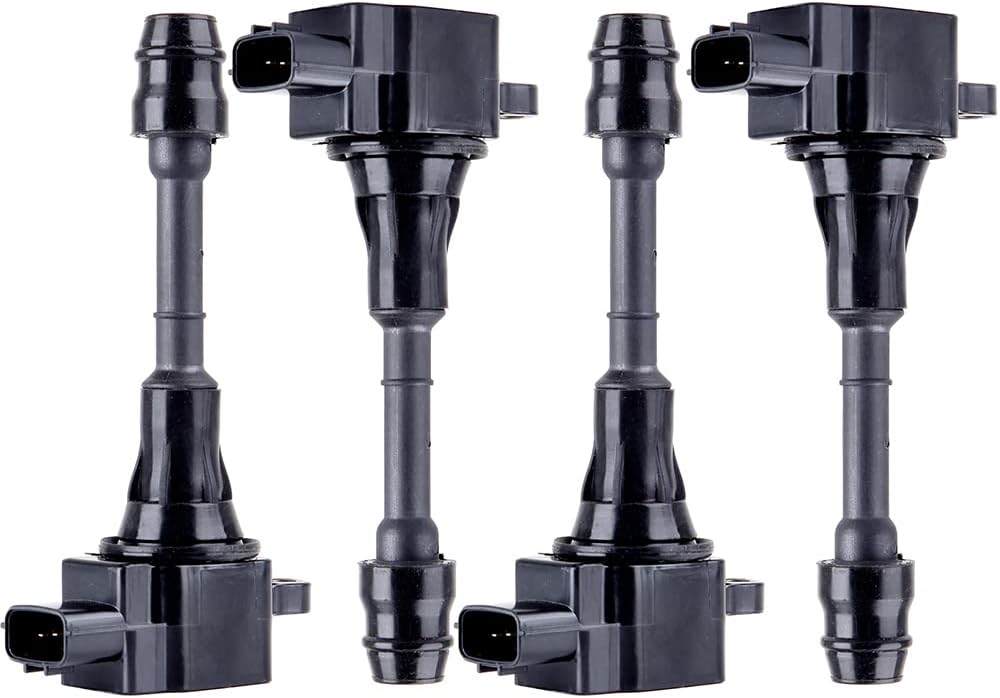SCITOO Ignition Coil suitable with for Nissan X-Trail 2.5L 2002-2013 for Nissan Sentra 2.5L 2002-2008 for Nissan Altima 2.5L 2002-2006,Pack of 4,UF350