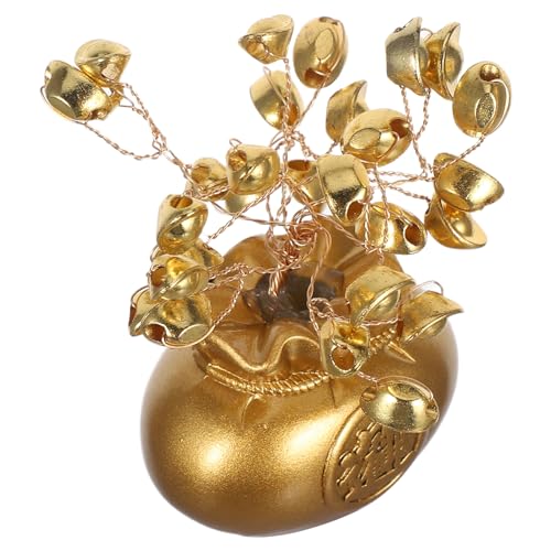 Happyyami ?真??? 小型風水盆栽 運アップデスク飾り 卓上装飾品 新年とビジネス受付向け ラッキーオーナメント 縁起物インテリア