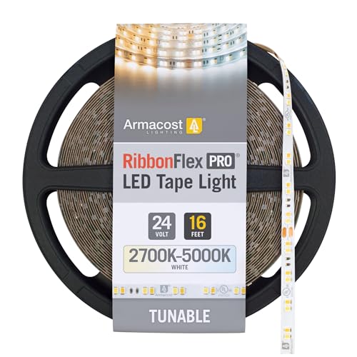 Image of Armacost Lighting RibbonFlex Pro 24-Volt White CCT Tunable LED Tape Light, 16.4 ft (165230)