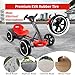 MAOO 6V Electric Go Kart for Kids (3-6 yrs), 390 Motor, 3H Endurance, 3.73Mph, Adjustable Seat, Educational Function, Tricolor Lights, Easy to Assemble, 66Lbs, Red