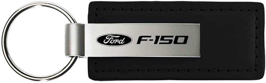 Au-TOMOTIVE GOLD F-150 Black Leather Keychain