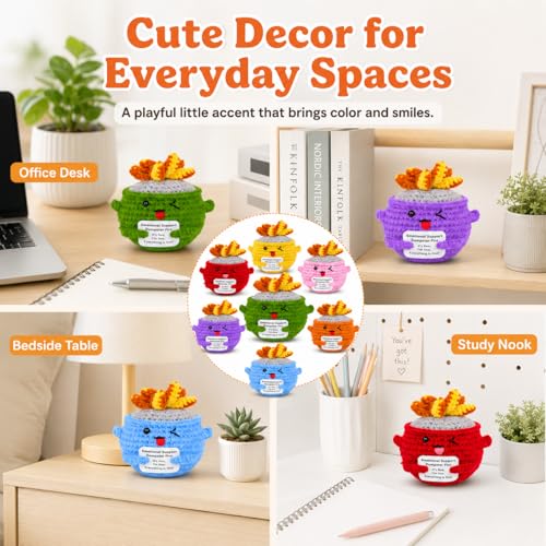 Image of Emotional Support Dumpster Fire Crochet (5 PCS) | Multi Pack Crochet Gift