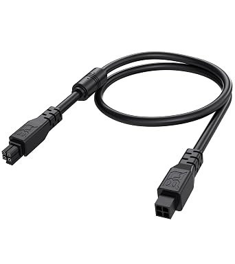 كابل تمديد BIQU Panda AMS 4 سنون 0.5 متر، كابل تمديد AMS Lite متوافق فقط مع Bambu-Lab A1/A1 Mini، كابل AMS Lite عالي المتانة من ذكر إلى أنثى مع مرشح حلقي مغناطيسي