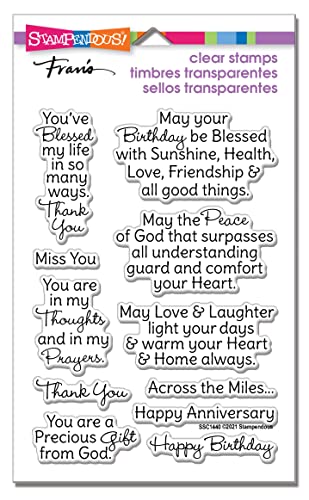 STAMPENDOUS Blessed Wishes PCS, One
