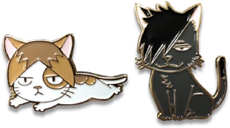 Kuroo and Kenma Pins Set of Two
