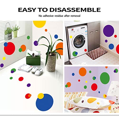 264 Pieces Polka Dots Wall Decals，Girls Room Decor Stickers， 12 Sheets Decor Vinyl Dot Wall Decals Nursery Stickers，For Playroom Wall Decals，Kids Boys Girls Bedroom，Nursery，Living Room, Bathroom #TOP5