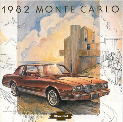 Brochure Chevrolet Monte Carlo 1982 vintage catalogue Sport Coupé