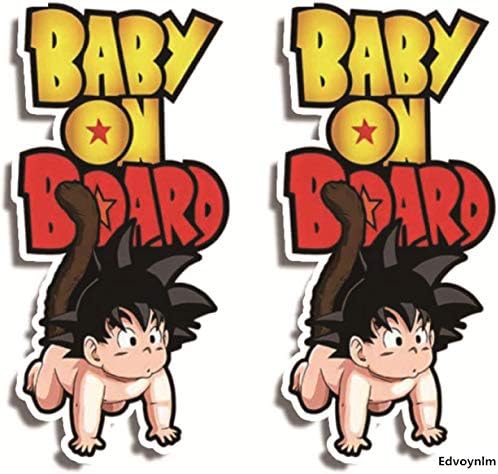 Goku Dragonball Z Baby On Board Bumper Sticker Dragonball Bumper Sticker Decal Automotive Amazon Com