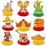 Cinco De Mayo Decorations - Cinco De Mayo Honeycomb for Table Centerpieces | Fiesta Party Decorations for Taco, Mexican Theme Birthday Accessories Party Favors Decor Supplies Indoor Outdoor