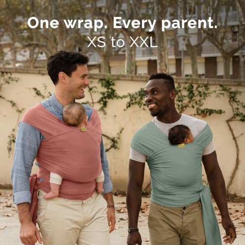 Image of Boba Baby Wrap Carrier - Original Baby Sling Carrier for Newborns (7-35 lbs), Soft, Secure, Hands-Free & Ergonomic, Ideal for Comfortable Bonding, New Parents (Sage Green)