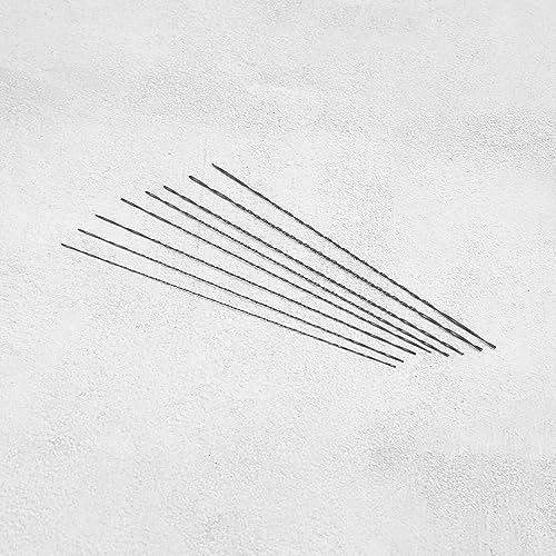 eMagTech 24-teiliges Laubsägeblätter-Set mit Spiralzähnen für Metall, Holz, Kunststoff, Sägen, Holz, Schneiden, Formen, Schmuckherstellung, Metallbearbeitung, Basteln, 130 mm (#1 - #8)