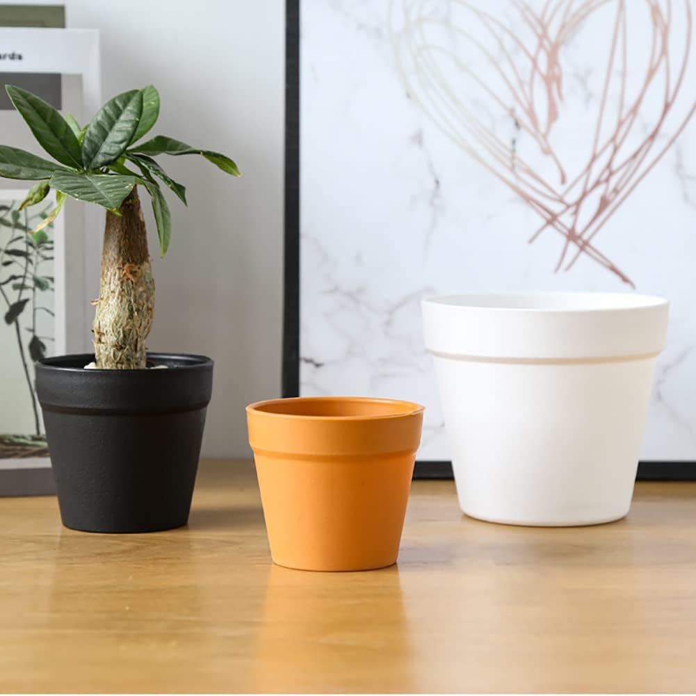20 Pcs Mini Plastic Planters Little Plant Pots Indoor Plant Pots Small Seed Starting Pots Flower Nursery Pots Tiny Garden Pots Decorative Gardening Pots Brown image 5