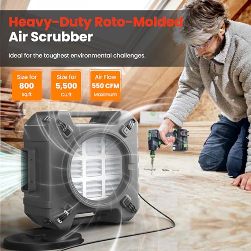 Image of Abestorm Air Scrubber with 3 Stage Filtration,Stackable 550 CFM, S3