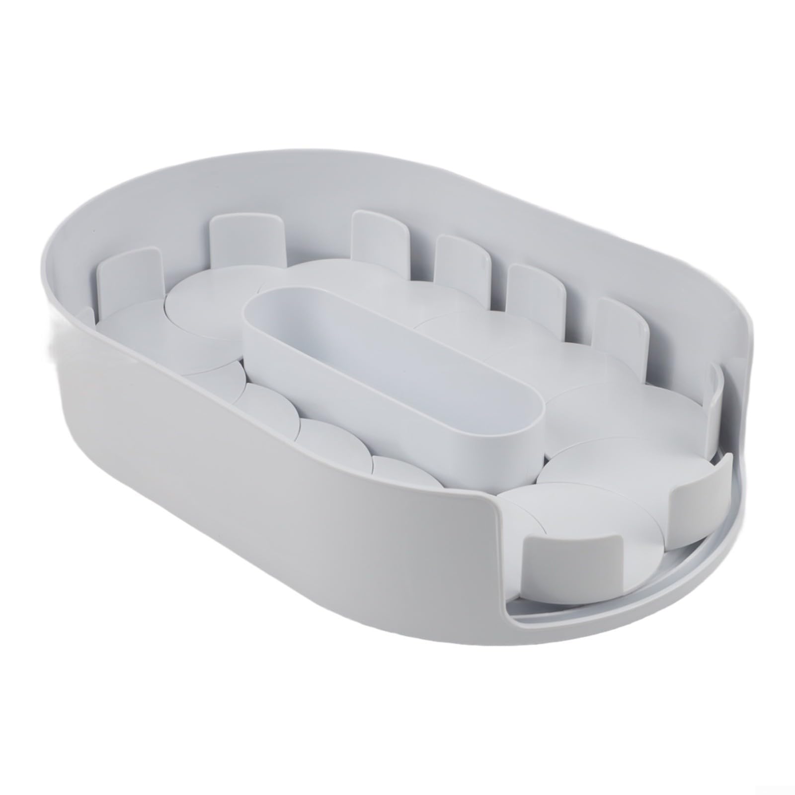 pour plateau Tournant Organiseur Condiments 33cm Rotation Fluide(Transparent)