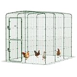 Omlet Walk in Chicken Run | Strong, Spacious and Secure Outdoor Poultry Enclosure | Easy to Assemble All-Round Heavy Duty Steel | Unique Anti-Tunnel Skirt | High-Rise 6ft x 9ft x 6ft