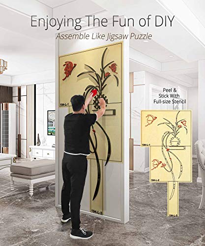 Hermione Baby 3D Potted Plant Wall Murals For Living Room Bedroom Sofa Backdrop Tv Wall Background, Originality Stickers Gift, Diy Wall Decal Wall Decor Wall Decorations (Red, Large) #TOP5