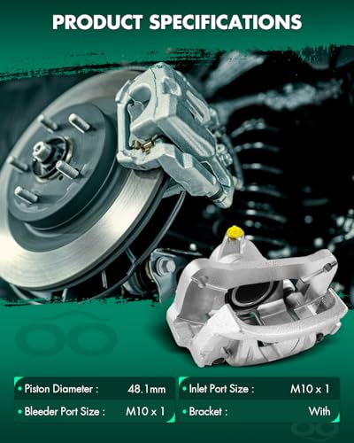 Image of SCITOO 19B1656 Rear Left Disc Brake Caliper w /Bracket For Lexus For LX450 1996-1997,For Toyota For Land Cruiser 1993-1997,Single Piston