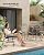SONGMICS Patio Furniture Set 3 Pieces, Garden Bistro Set, Acapulco Chairs, Outdoor Seating, Side Table and 2 Chairs, Indoor and Outdoor Conversation Set, Balcony Porch, Ink Black UGGF021B01