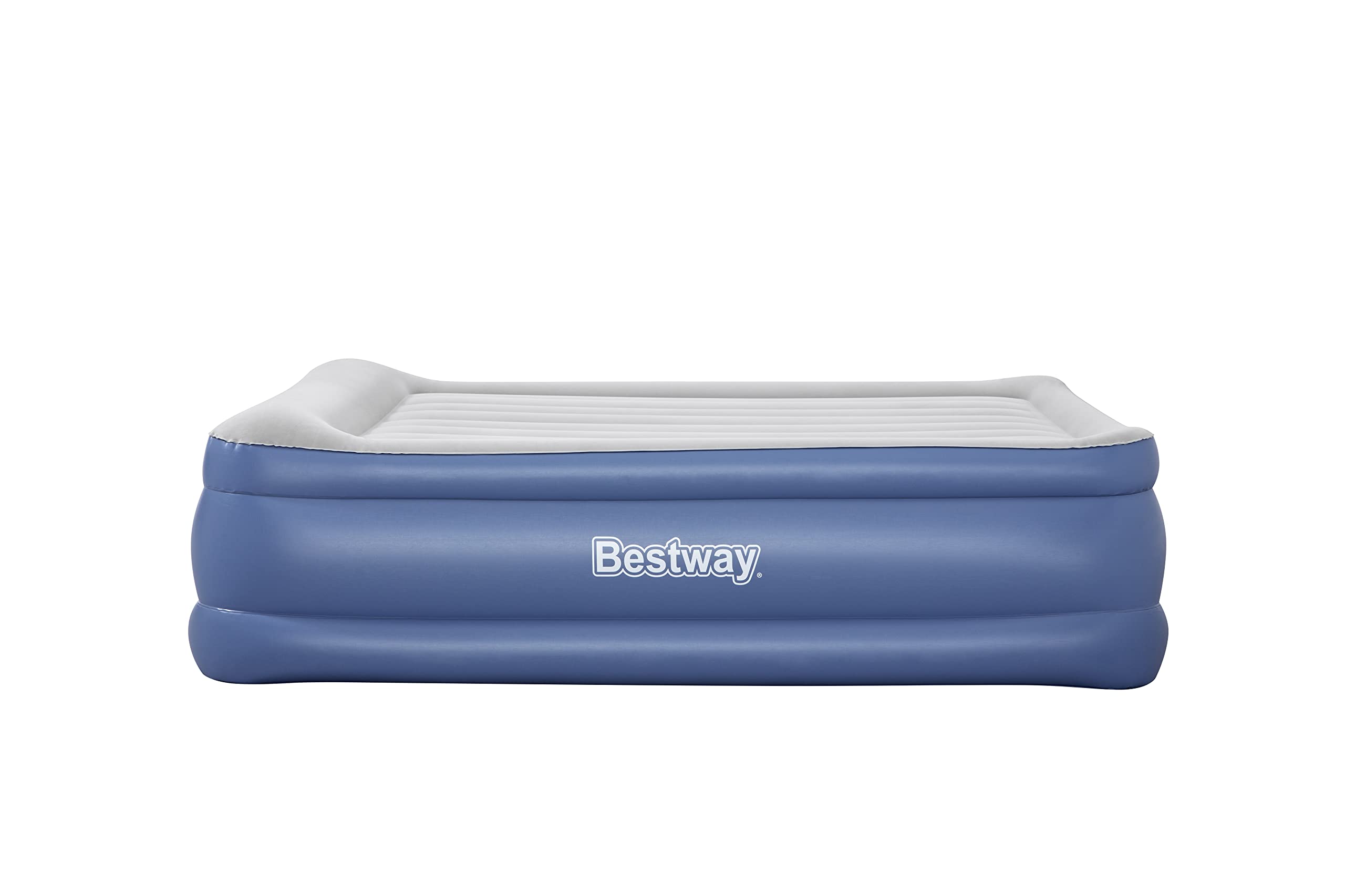 Bestway 80" x 60" x 22"/2.03m x 1.52m x 56 cm Tritech Air Mattress Queen Built-in AC Pump