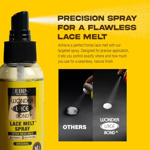 Image of WONDER LACE BOND Lace Melt Spray - Original 3.39 fl.oz. /100ml | Flawless,Natural, and Seamleass finish, No Reside, Long Lasting Formula with Protecting Edges, Perfect for wigs