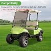 10L0L Tinted Windshield for Yamaha G29/Drive Golf Cart 2007-2016, 4MM Thicken, Foldable and Impact Resistant