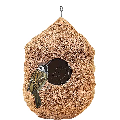 PetNest-CR-2-Safest-Round-Organic-Bird-Nest-Purely-Handmade-Sparrow-Brown-2-Nos-2-Piece