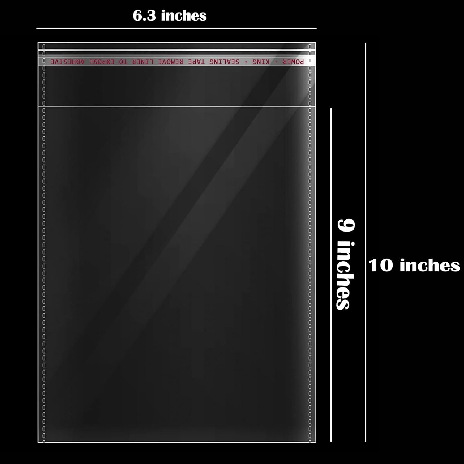 6" x 9" Resealable Cellophane Bags 3000 pcs Small Self Sealing Clear Bags for Packaging Products Self-adhesive Cello Bag for Jewelry, Cards, Photos, Envelopes, Gifts, Bakery, Candies and Products