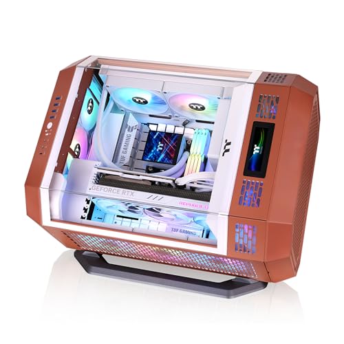 Image of Thermaltake Tower 600 Mid Tower; 2x140mm CT Fans Included; 420mm Radiator Support; 400mm GPU Clearance; Hidden Connector Support; Rotatable PCIe Slots; Mocha Mousse; CA-1Z1-00MUWN-00
