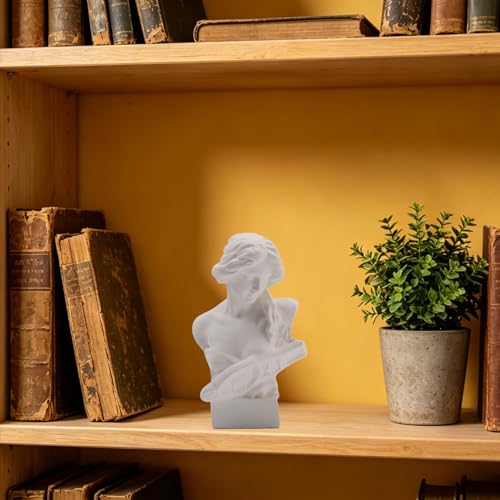 Estatua Busto Afrodita 2.76 Pulgadas Resina Blanca miniatura 4