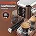 Espresso Machine 20 Bar,Touchscreen Espresso Maker with Steam Milk Frother, Stainless Steel Expresso Coffee Machine for Home with Removable Water Tank for Cappuccino Latte,Cold Brew,Long Coffee