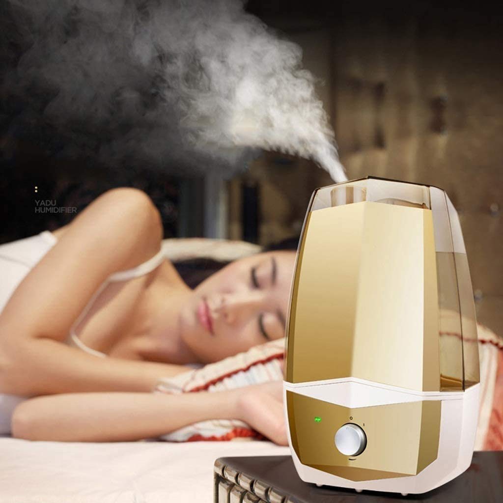 Humidificadores, humidificadores silenciosos para Dormitorio, humidificador de Aire fácil de Limpiar y controlar, Apagado automático, Tiempo de Funcionamiento de 2(