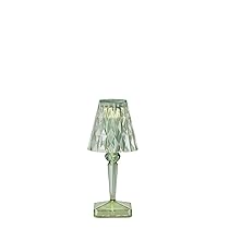 Kartell Battery, Lampada da tavolo a batteria, H 30 cm, Verde menta