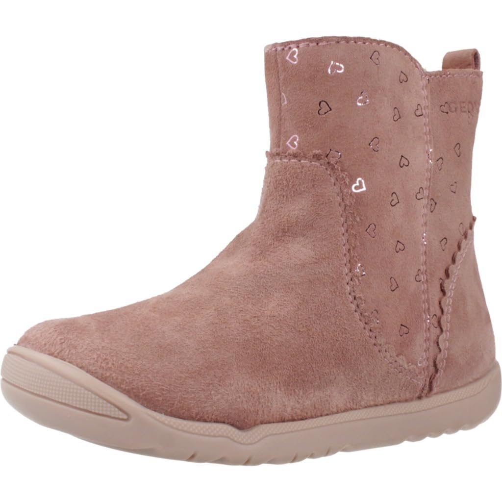 Geox Boy's B MACCHIA Girl First Walker Shoe, DK Rose, 7.5 UK Child