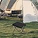 Lljsszr Camping Stool Adults Folding 130 kg Load Bearing Fishing Stool x Shaped Frame for Backpacking BBQ Traveling Backyard Queuing, Black